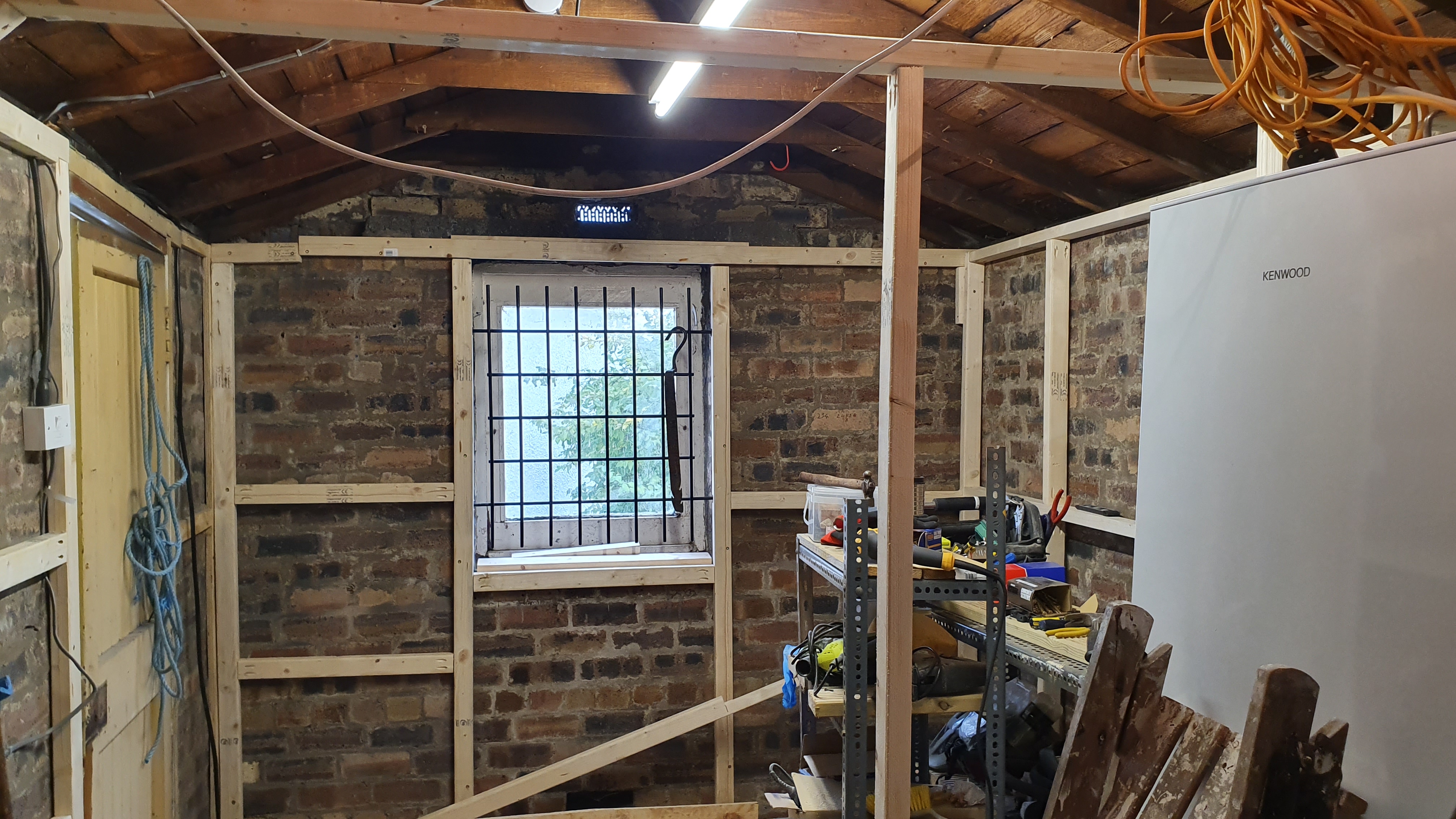 Garage Lining before